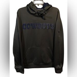 Nike Dallas Cowboys Therma-Fit Hoodie Pullover NFL Spellout Logo Men’s XL